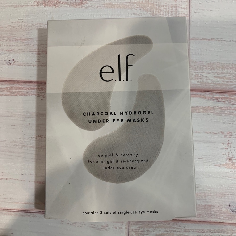 Charcoal Hydrogel Under Eye Masks, 3 Piece Set